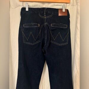 Wrangler Bespoke dark wash flare jeans